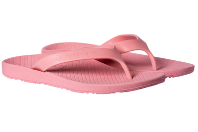 Archline Flip Flop thongs, pink, two thongs diagonal