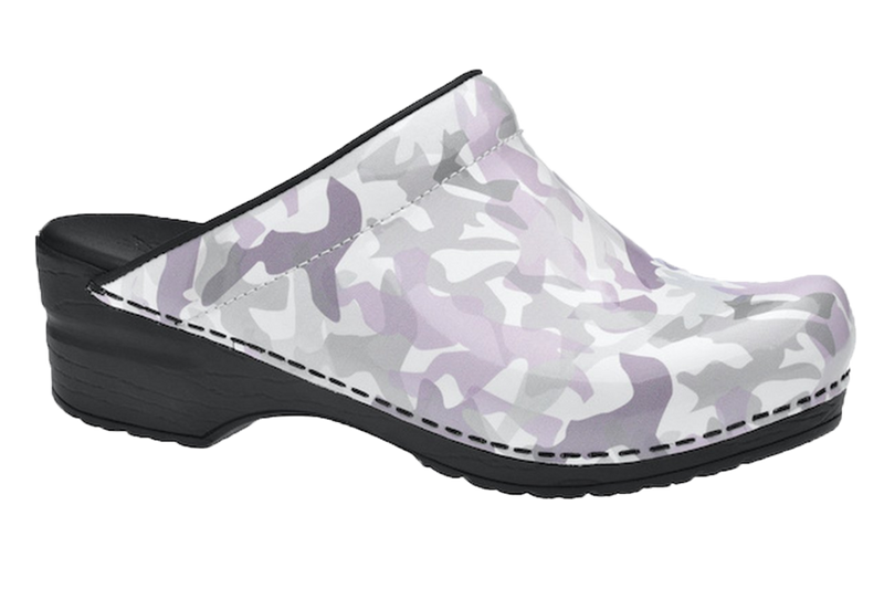 Sanita San Flex comfort clogs - Isa White Camo