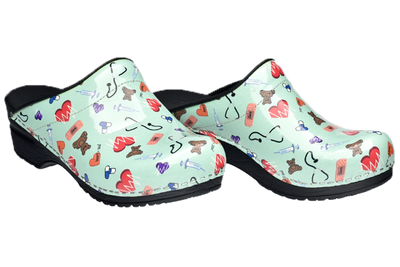 Sanita Clogs - Teal Care 2 diagonal view