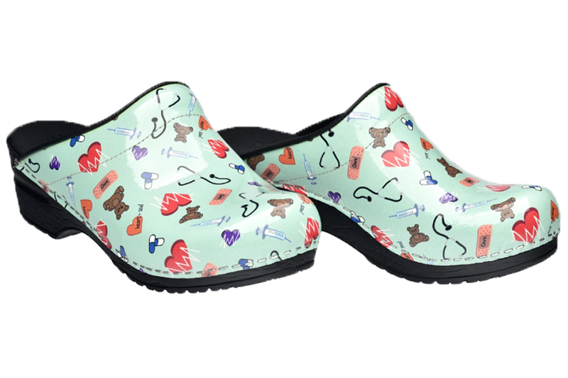 Sanita Clogs - Teal Care 2 diagonal view