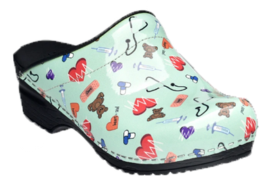 Sanita Clogs - Teal Care diagonal view