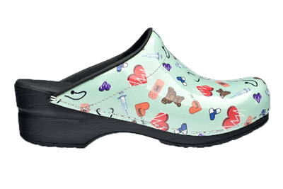 Sanita Clogs - Teal Care side view