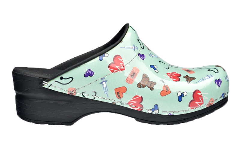Sanita Clogs - Teal Care side view