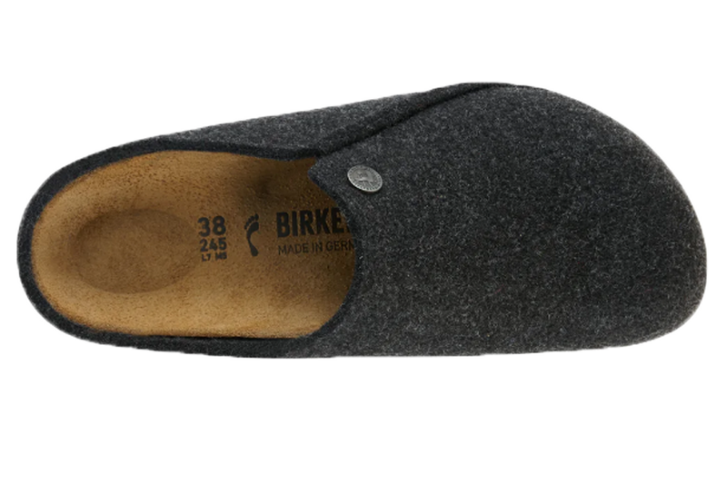 Birkenstock Zermatt Wool Slipper Slide above view