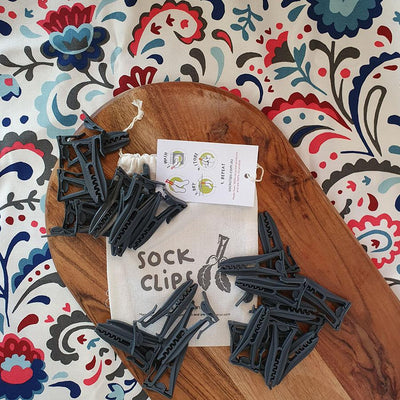 Black sock clips