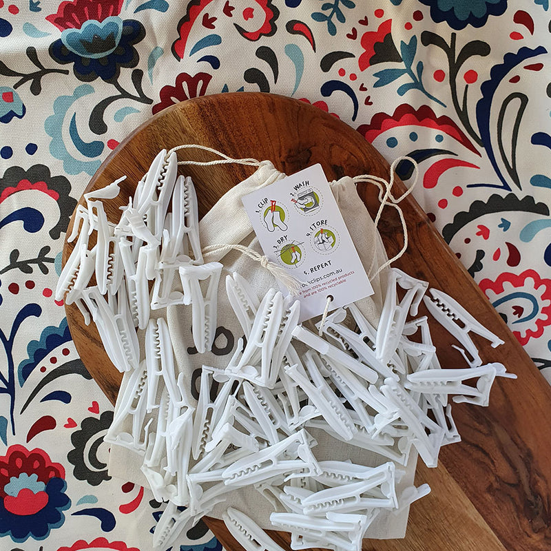 Sock Clips - 50 pack, keep 50 pairs of socks together, forever
