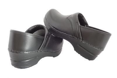 Sanita San Flex comfort clogs - Black - back and side view