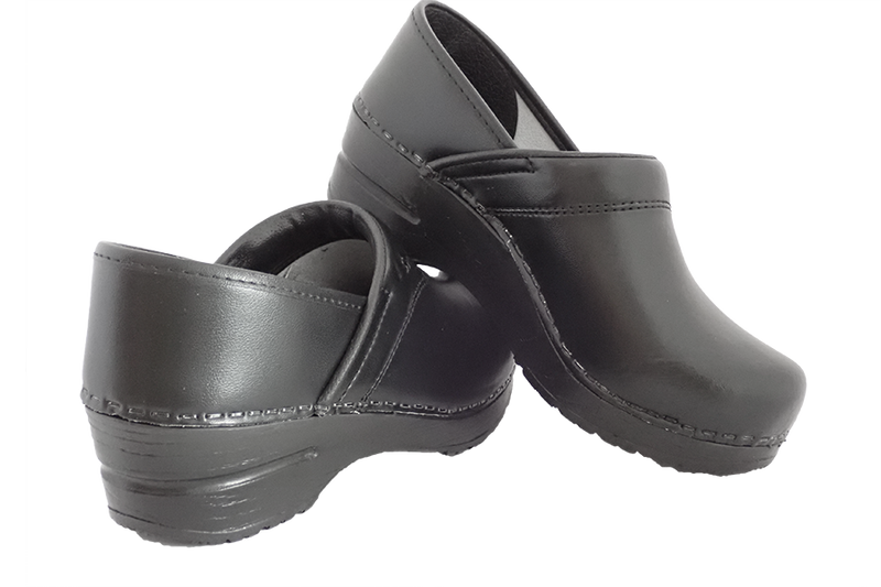 Sanita San Flex comfort clogs - Black - back and heel view