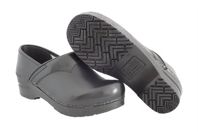 Sanita San Flex comfort clogs - Black - sole view