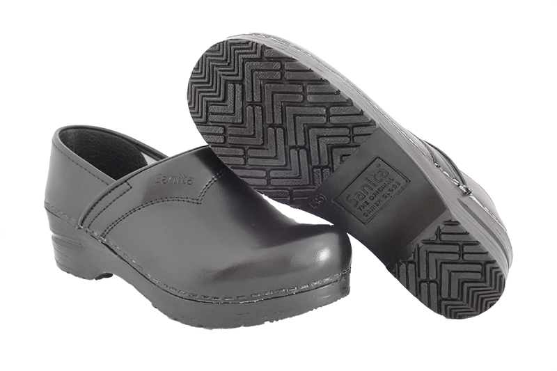 Sanita San Flex comfort clogs - Black - sole view