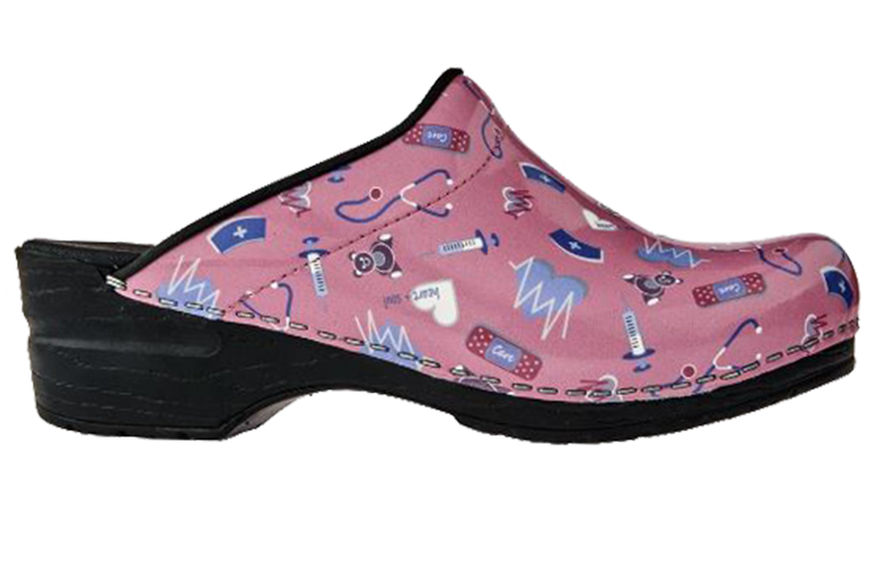 Sanita nursing clogs. Comfort shoes side view