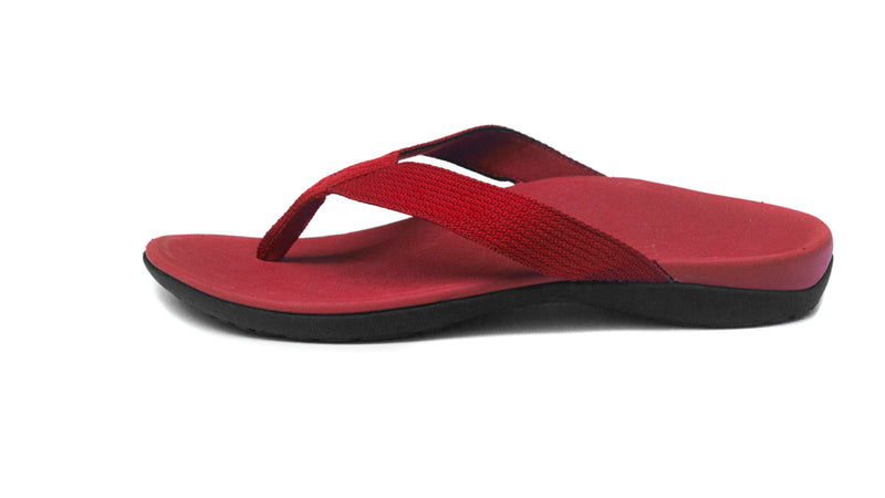 Axign Orthotic Flip Flops - Red - side view