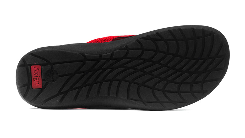 Axign Orthotic Flip Flops - Red - sole