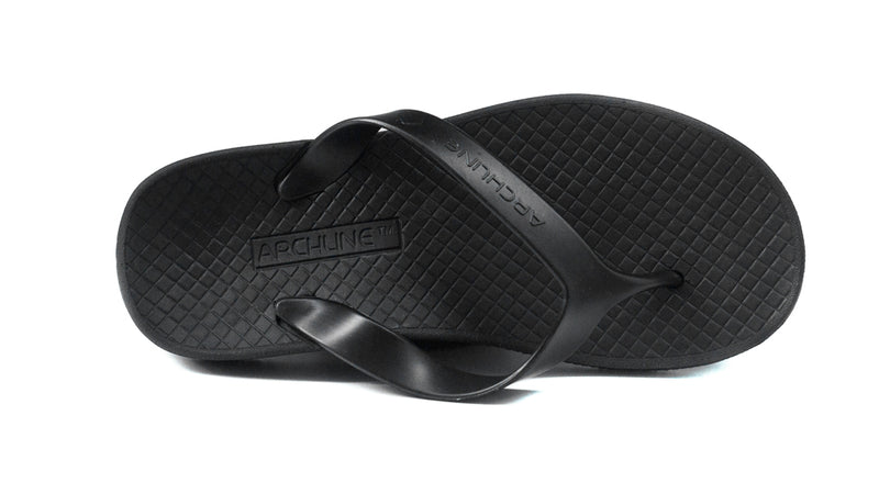 Archline Black Flip Flop Thongs above