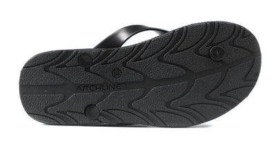 Archline Black Flip Flop Thongs sole