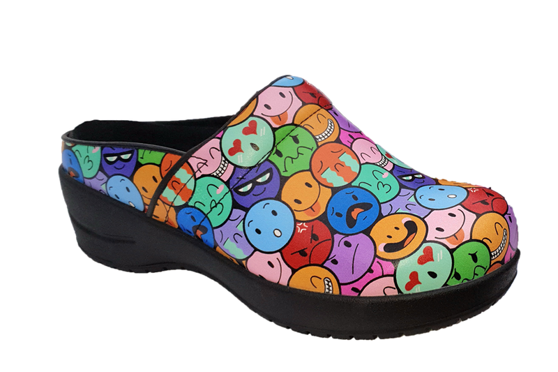Emoji clogs sales