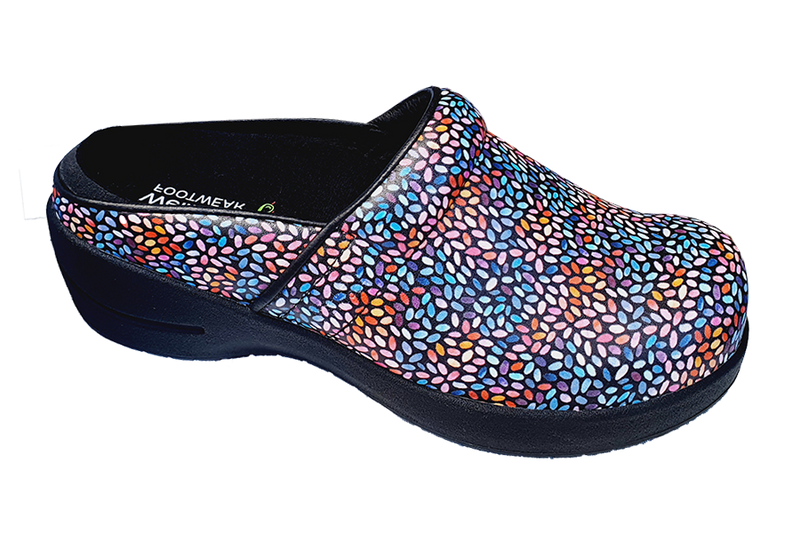 Orthotic Faves Clogs Multi diagonal view