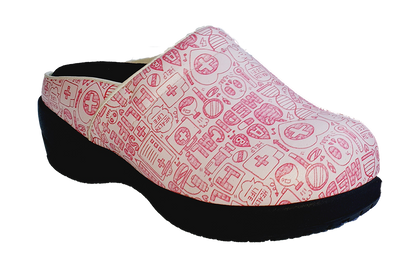 Orthotic Faves Clogs Pink side view