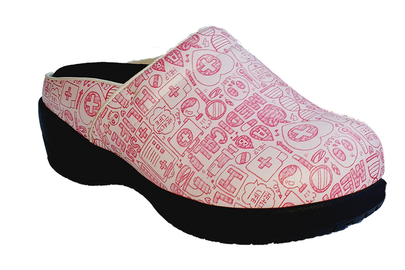 Orthotic Faves Clogs Pink side view