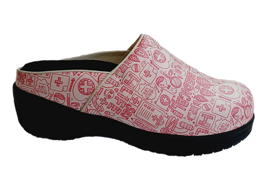 Orthotic Faves Clogs Pink side view