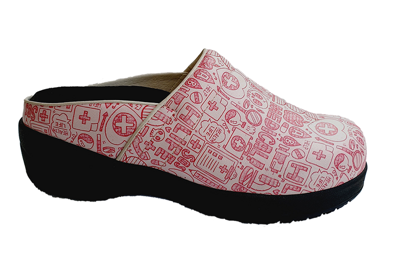Orthotic Faves Clogs Pink side view