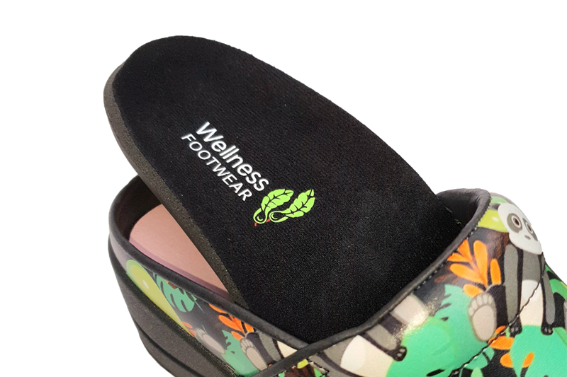 Wellness Faves Panda open clog - showing insole