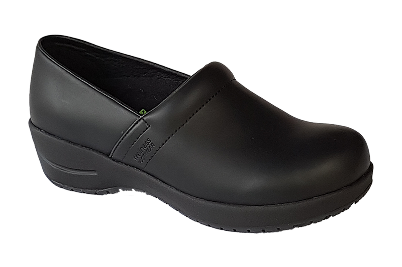 Wellness Faves Leather Work Black Shoes