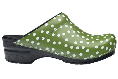 Sanita San Flex comfortable clogs - Fenja Green - side view