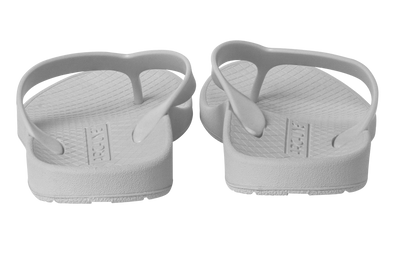 Archline Flip Flop thongs, white, two thongs rear view