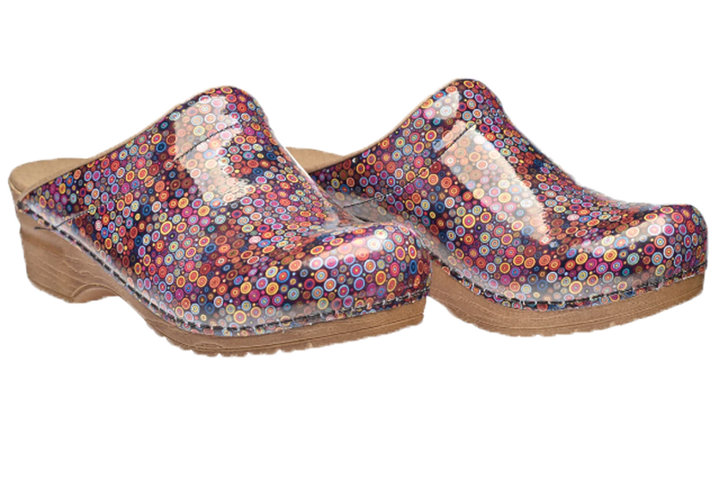 Sanita San Flex comfortable clogs - Illo Orange - double front view