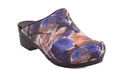 Sanita nurse clogs trixy purple diagonal
