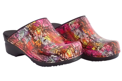 Sanita Sketch San Flex support nursing clogs - diagonal two view